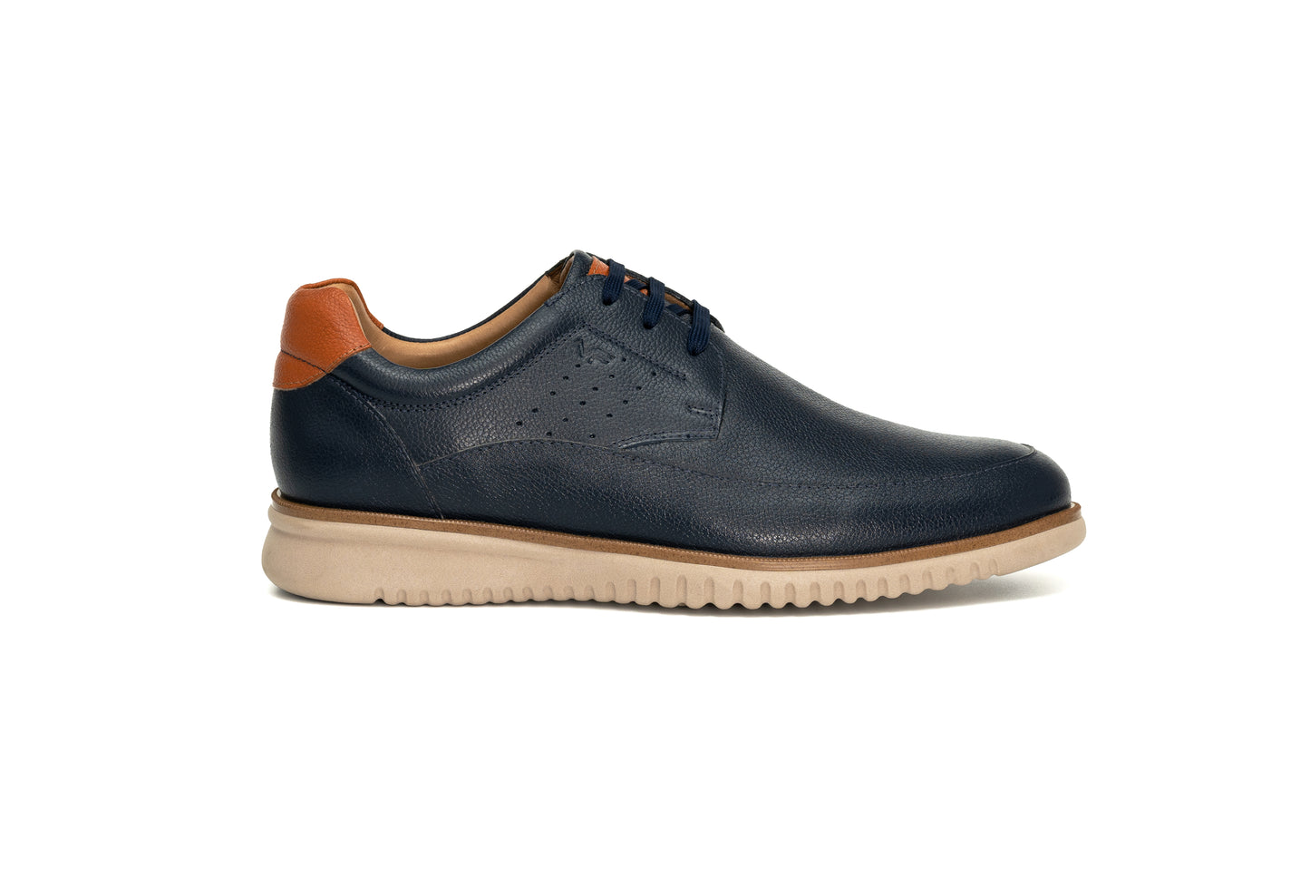 ZAPATO CASUAL-1215 AZUL C/COBRE