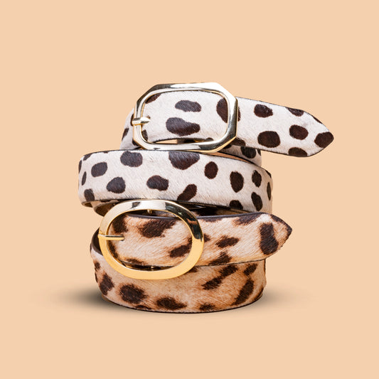 CORREA DAMA THALIA BLANCO ANIMAL PRINT