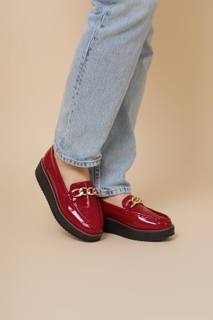 MOCASINES BM-07 ROJO